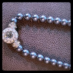 18” slate Grey Pearl necklace